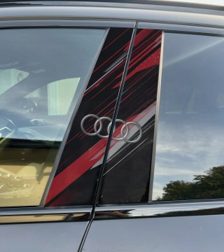 Naklejka na słupek auta Audi Folia Premium GRATIS