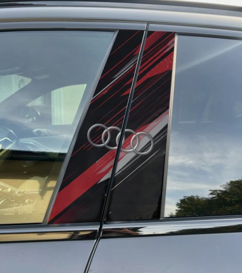 Naklejka na słupek auta Audi Folia Premium GRATIS