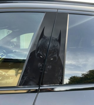 Naklejka na słupek auta Batman Folia Premium GRATIS