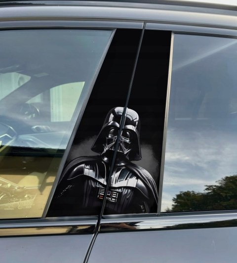 Naklejka na słupek auta Darth Vader 2 Folia Premium GRATIS