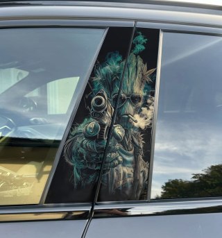 Naklejka na słupek auta Groot 3 Folia Premium GRATIS