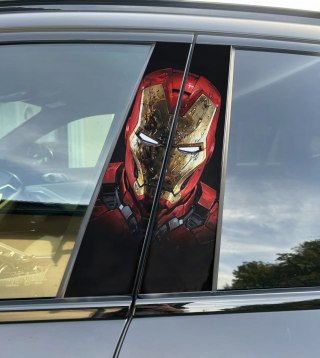 Naklejka na słupek auta Ironman Folia Premium GRATIS