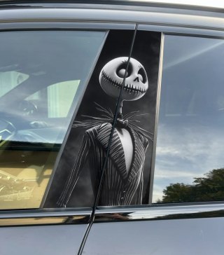 Naklejka na słupek auta Jack Skellington Folia Premium GRATIS