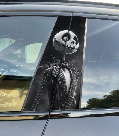 Naklejka na słupek auta Jack Skellington Folia Premium GRATIS