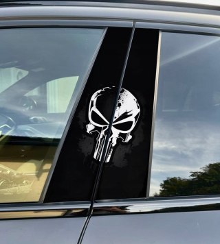 Naklejka na słupek auta Punisher Folia Premium GRATIS