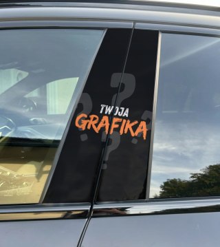 Naklejka na słupek auta Twoja grafika Folia Premium GRATIS
