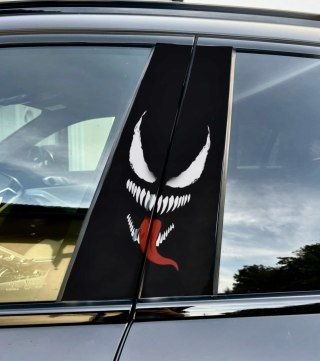 Naklejka na słupek auta Venom Folia Premium GRATIS