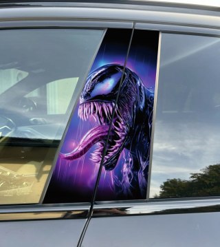 Venom Holograficzna Naklejka na słupek auta Edycja Limitowana 50szt