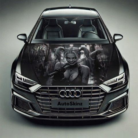 Folia na Maskę Samochodu PREMIUM AutoSkinz Harley Quinn Ochrona Lakieru