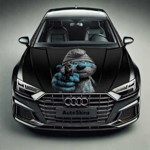 Folia na Maskę Samochodu PREMIUM AutoSkinz Papa Smerf Ochrona Lakieru