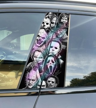 Horror Icons Holograficzna Naklejka na słupek Seria limitowana 50szt