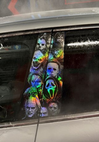 Horror Icons Holograficzna Naklejka na słupek Seria limitowana 50szt