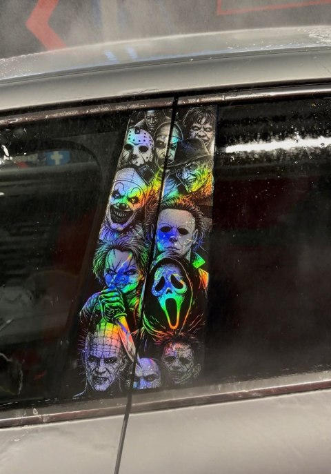 Horror Icons Holograficzna Naklejka na słupek Seria limitowana 50szt