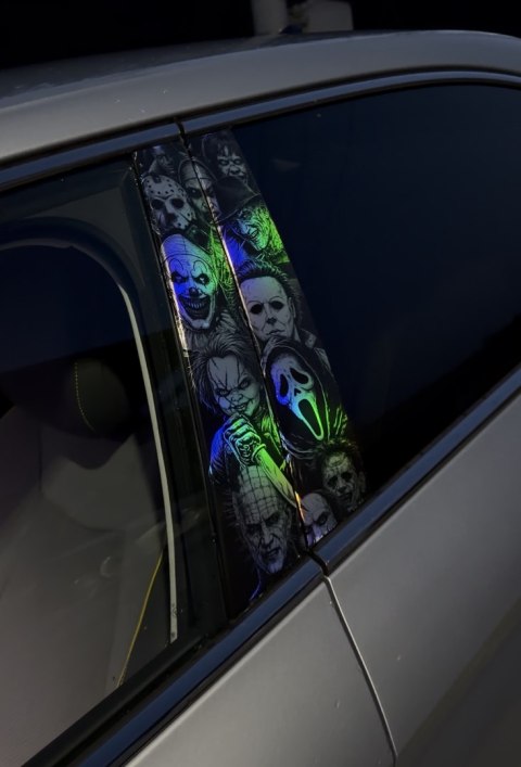 Horror Icons Holograficzna Naklejka na słupek Seria limitowana 50szt