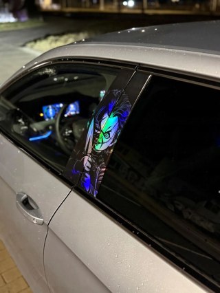 Lalka Chucky Holograficzna Naklejka na słupek auta Seria limitowana 50szt