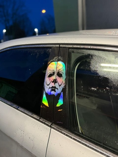 Michael Myers Holograficzna Naklejka na słupek Seria limitowana 50szt