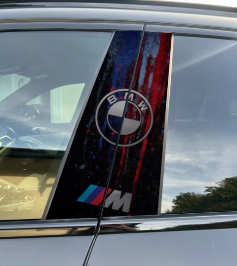 Naklejka na słupek auta BMW MSport Folia Premium GRATIS