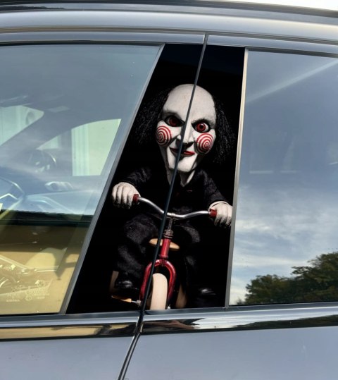 Naklejka na słupek auta Billy the Puppet Piła Folia Premium GRATIS