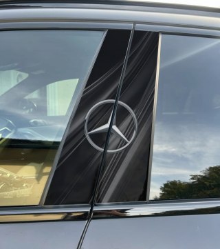 Naklejka na słupek auta Mercedes Klasyk Folia Premium GRATIS
