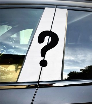 Próbna naklejka na słupek auta - treningowa edycja AutoSkinz